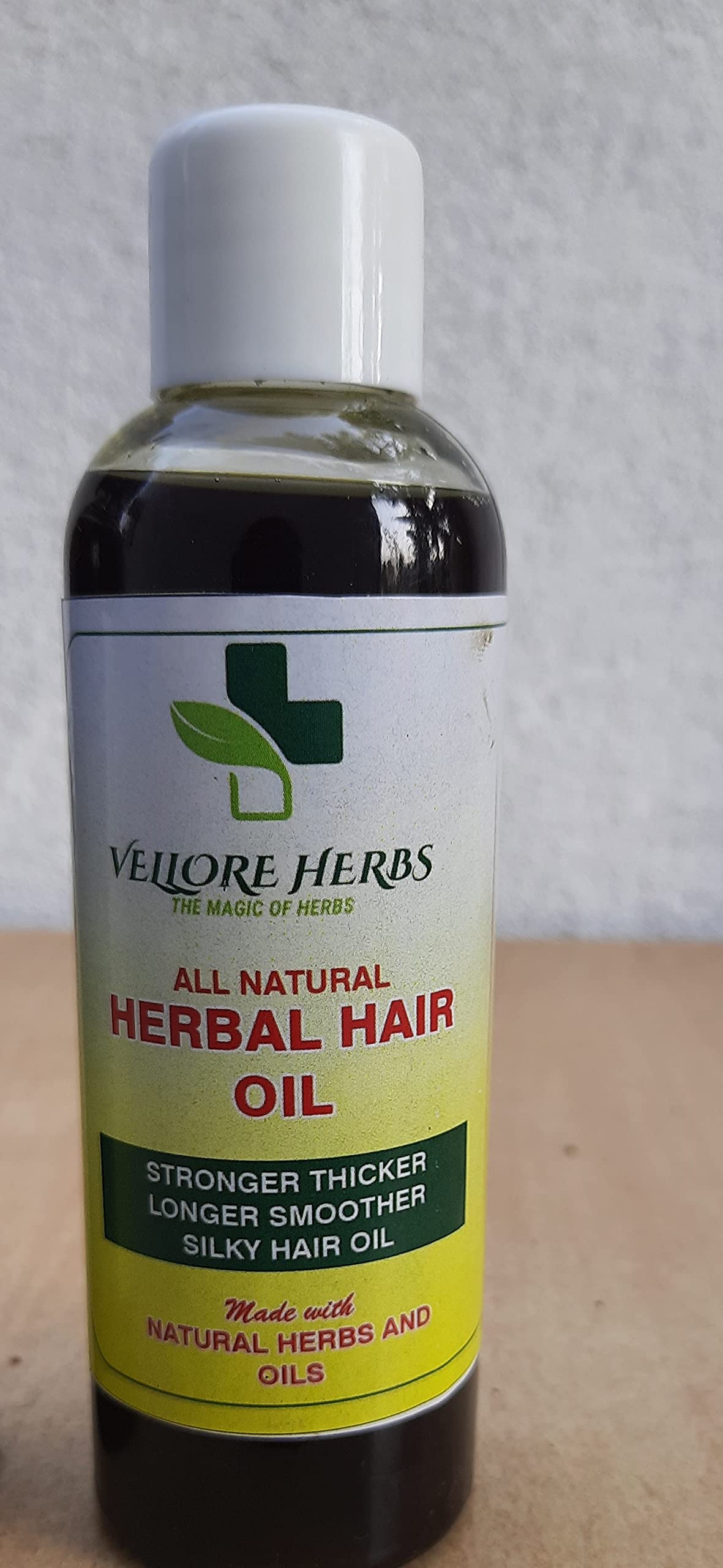VELLORE HERBS Herbal Hair Oil for Hair Growth & Scalp Care - Natural Ayurvedic Treatment for Dry, Damaged Hair - Perfect for Daily Use & Hair Spa