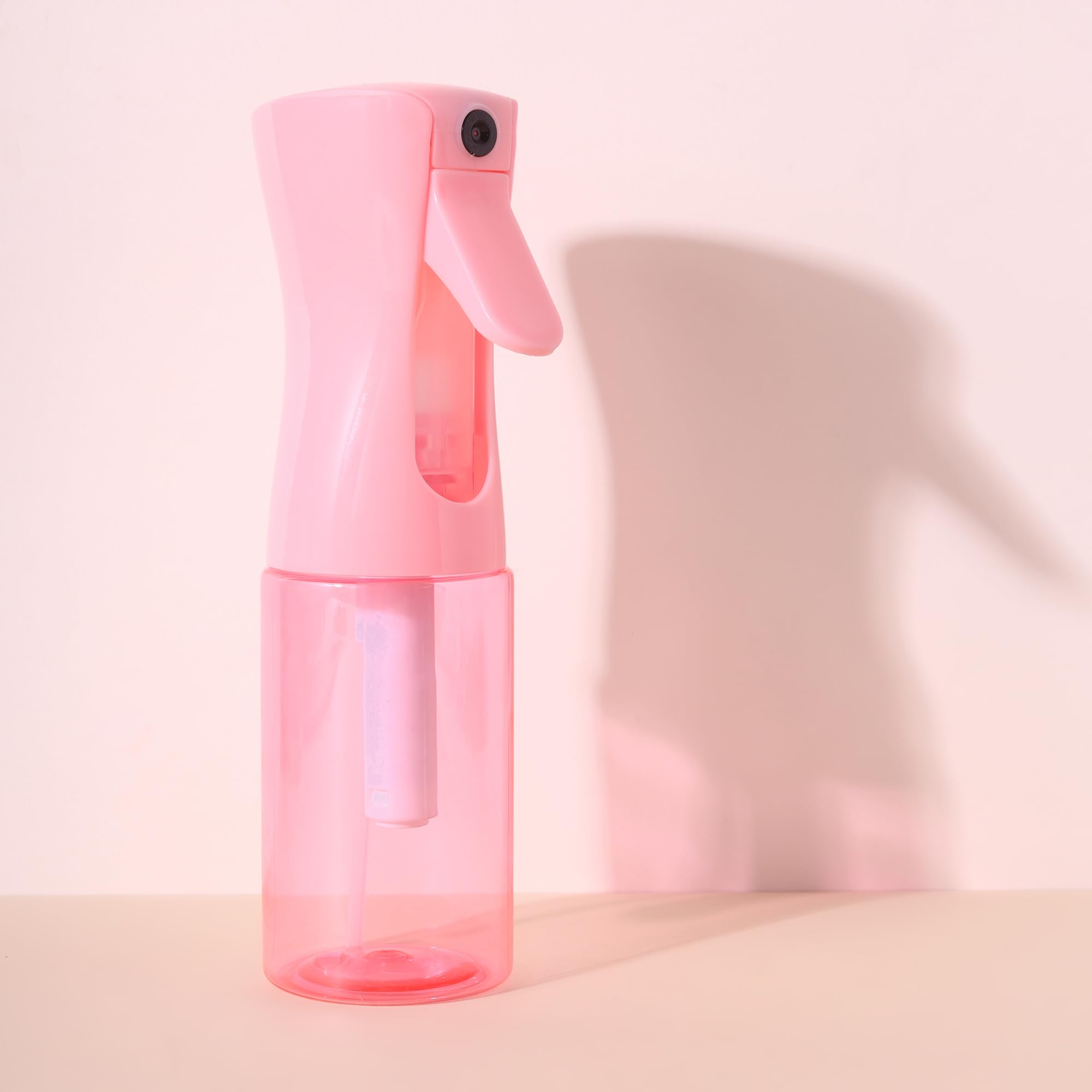D-DIVINE Ultra Fine Continuous Spray Bottle - Durable Empty Water Mister for Hairstyling, Plants, Cleaning, Cooking & Skin Care | Perfect for Salon, Home, Garden & Travel Use (Pink)