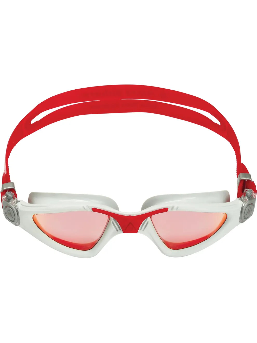 AquaSphere Kayenne Active Adult Swim Goggles - Red Titanium Mirrored Lens for Swimming, Training & Water Sports - UV Protection & Anti-Fog