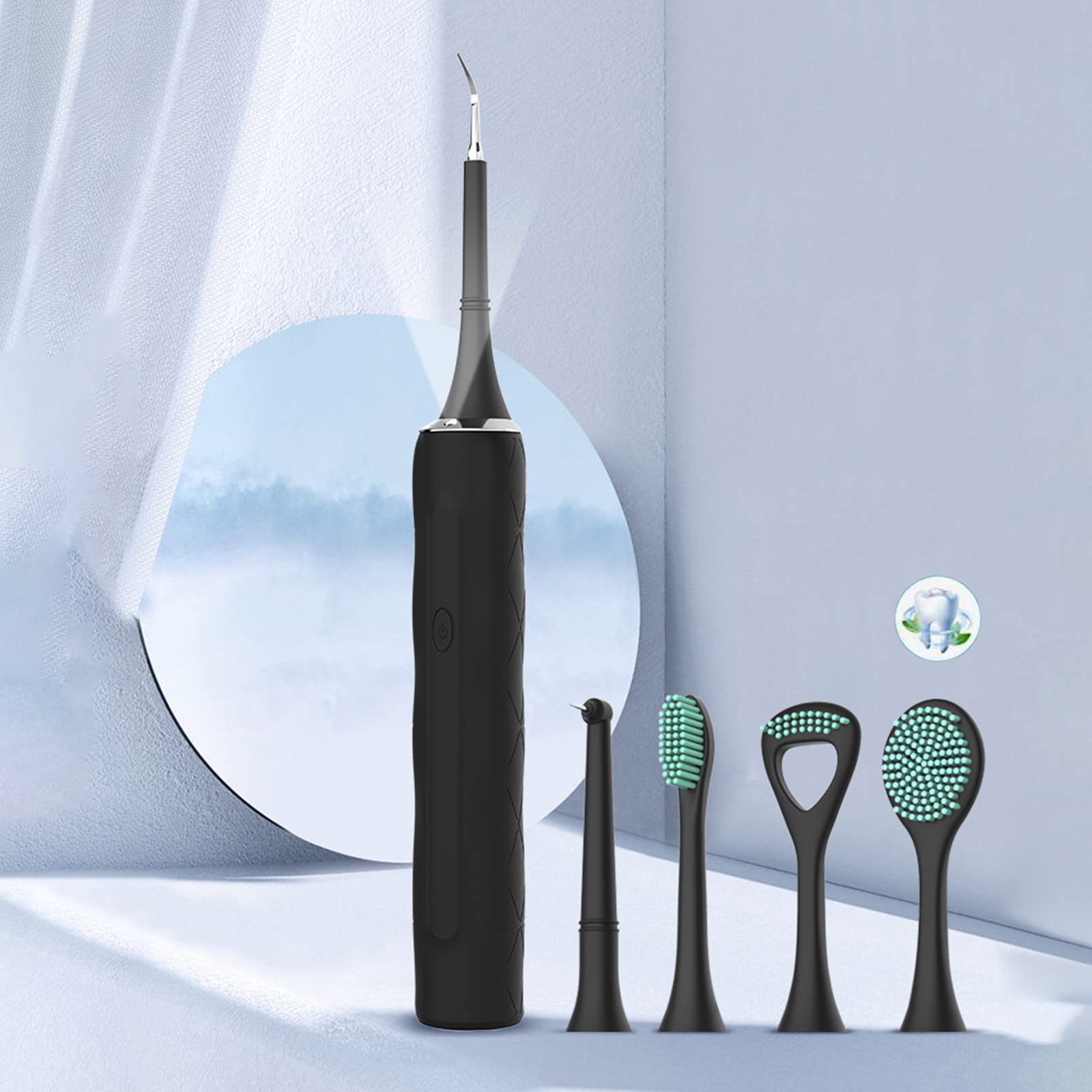 **Ultrasonic Electric Toothbrush with Calculus Remover - 3-in-1 Beauty Instrument for Deep Cleaning, Stereo Wave Vibration & Oral Care - Perfect for Travel, Home & Dental Hygiene**