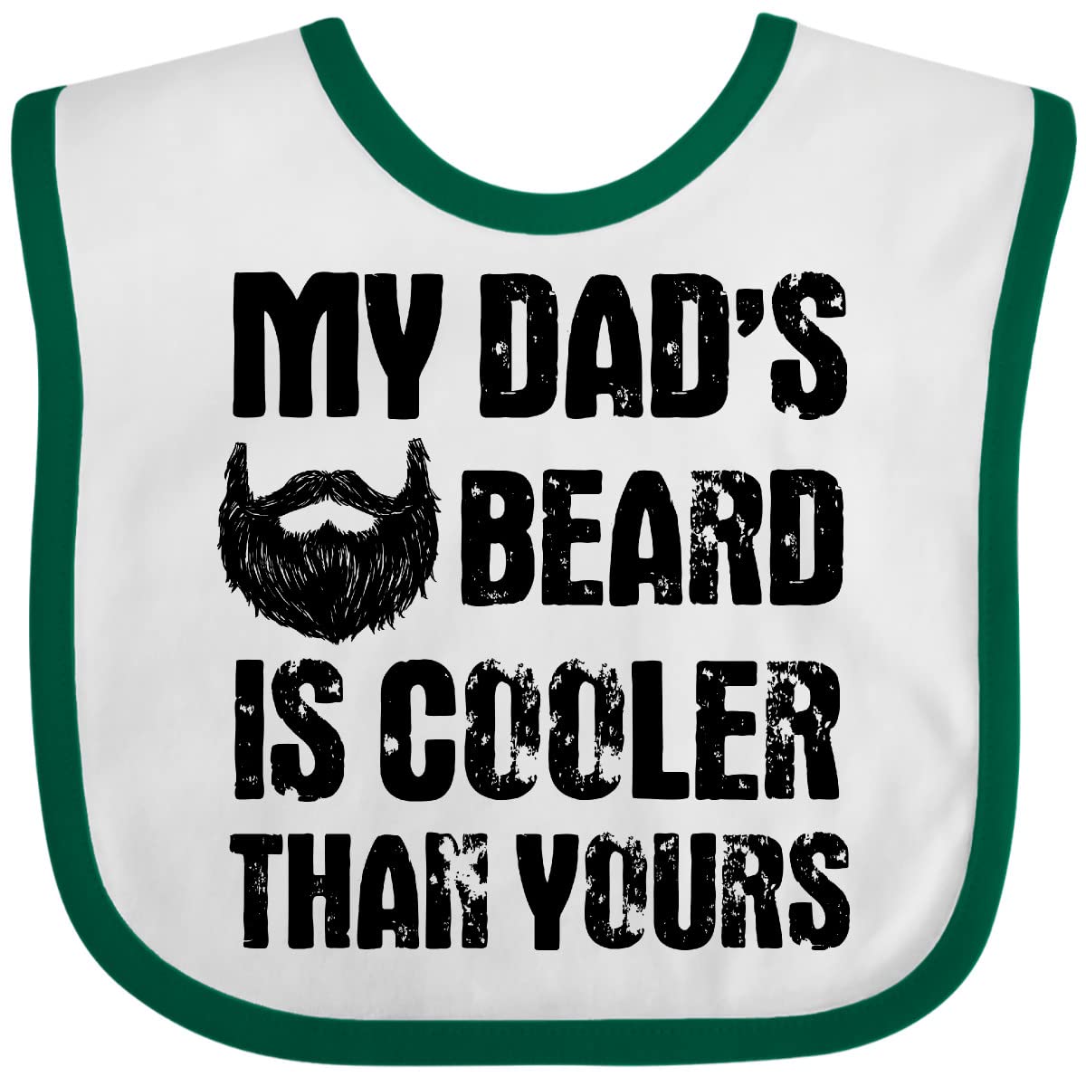 My Dad's Beard Is Cooler Baby Bib - Funny Feeding Bib for Infants