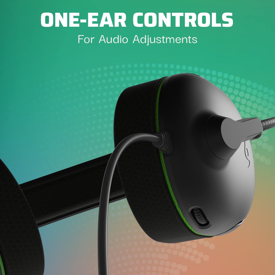PDP Gaming AIRLITE Pro Wired Stereo Headset with Mic - Compatible with Xbox Series X/S, Xbox One & PC - Lightweight Memory Foam Ear Cushions - Windows Sonic Spatial Sound - Black - Perfect for Gaming, Streaming & Online Meetings