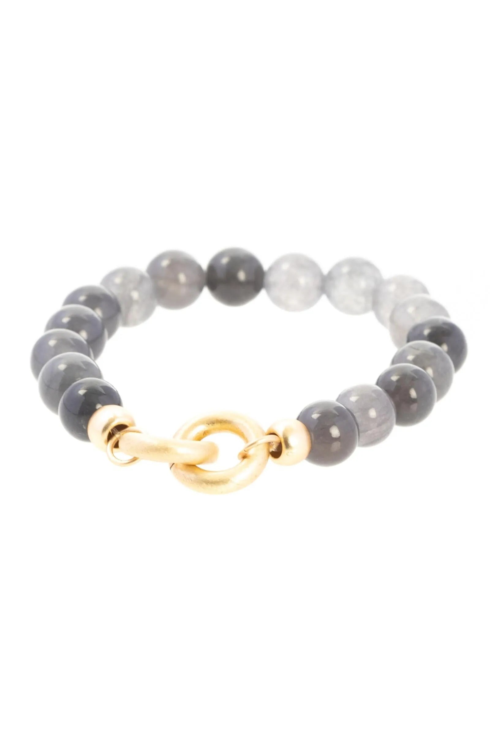 Pearl Stone Stretch Bracelet Set for Women - Natural Gemstone Beaded Elastic Bracelets - Boho Chic Jewelry for Everyday Wear, Yoga & Meditation