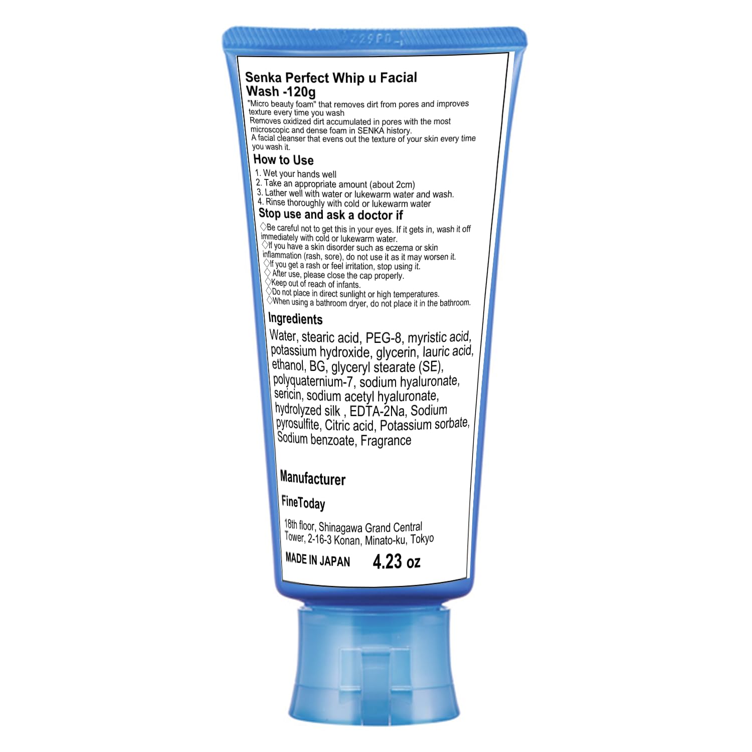 Senka Perfect Whip Facial Cleanser with Blotting Papers Set (120g) | Deep Cleansing & Oil Control for Oily & Combination Skin | Daily Skincare Routine