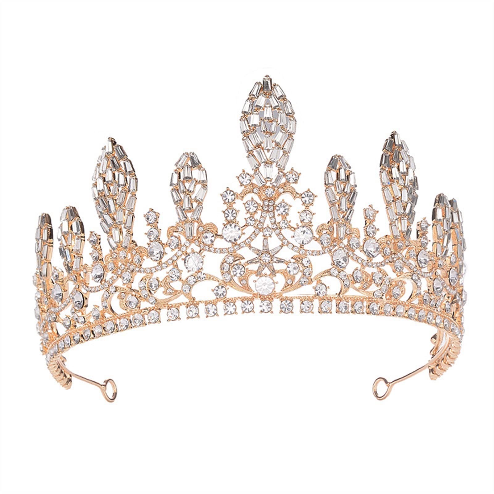 XXXXW Wedding Crown Headpiece – Elegant Bride Princess Tiara for Simple & Stylish Wedding Hair Accessories | Perfect for Bridal, Prom, and Special Occasions