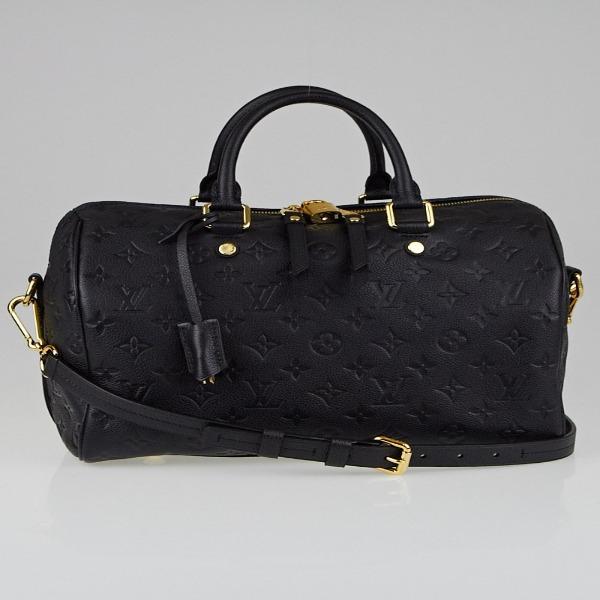 LV Speedy Bandouliere 30 Handbag - Monogram Empreinte Leather in Noir | Luxury Crossbody Bag for Women | Perfect for Work, Travel & Everyday Use