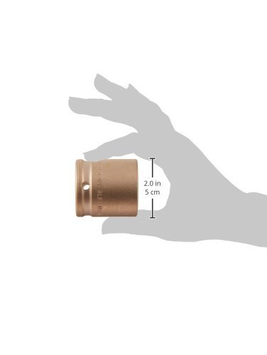 Ampco Safety Tools 3/4D 33mm Non-Sparking Non-Magnetic Corrosion Resistant Impact Socket - Ideal for Oil & Gas, Chemical Plants, and Hazardous Work Environments