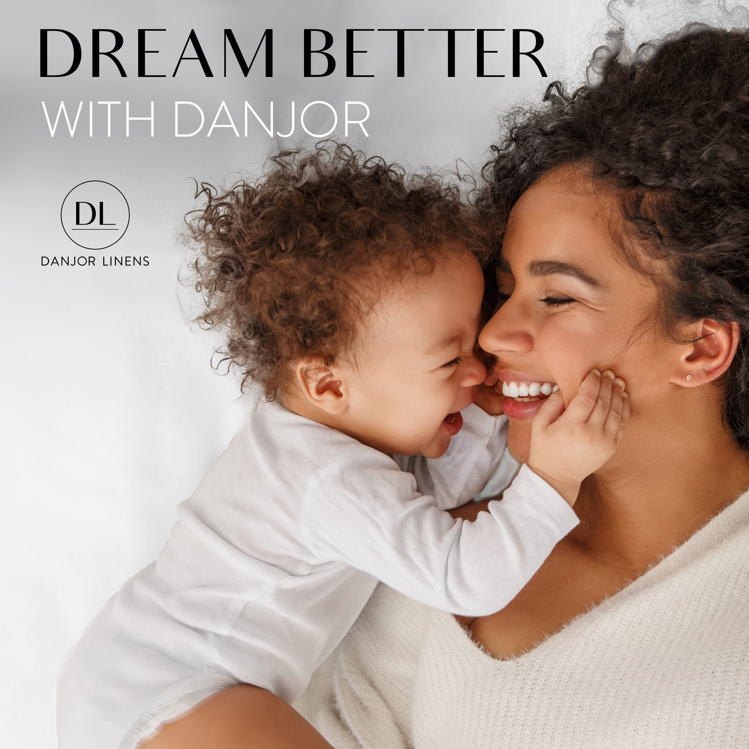 **Danjor Linens 6-Piece King Size Sheet Set - Hotel Quality Microfiber Bed Sheets with Deep Pockets, 4 Pillowcases, Breathable & Cooling, Wrinkle-Free, Machine Washable - Light Gray - Perfect for Home, Hotel, or Guest Room**