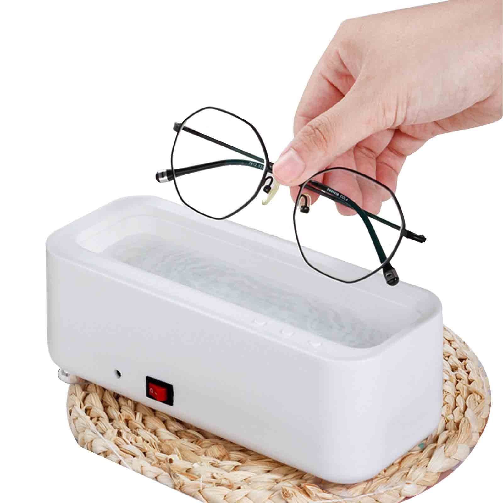 HCCTOZZ Portable Ultrasonic Cleaner - USB Rechargeable Jewelry & Eyeglasses Cleaning Machine for Home & Travel | Perfect for Rings, Watches, Dentures & Small Electronics