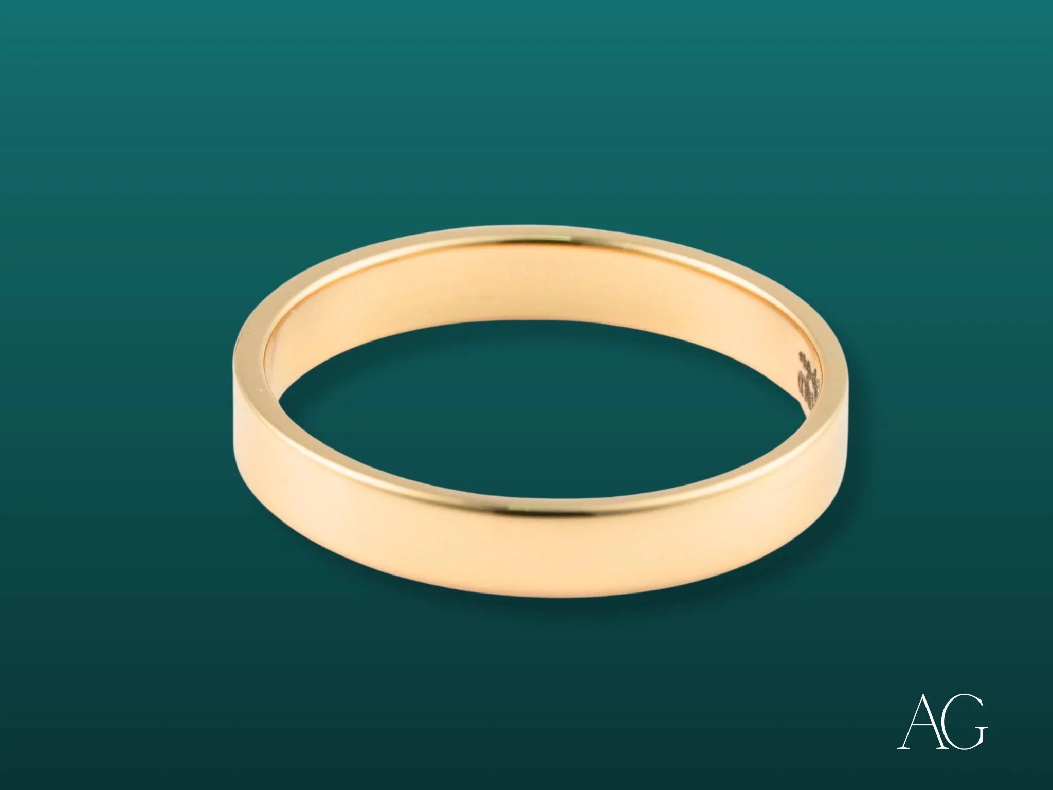Essence Linea 3mm Minimalist Ring - Thin Balanced Line Gold/Silver Stackable Ring for Women | Perfect for Everyday Wear, Layering & Special Occasions