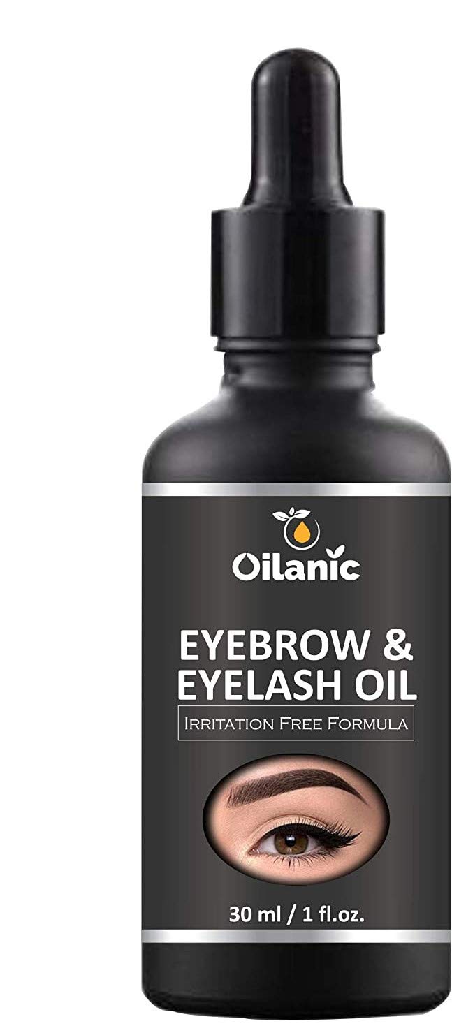 Oilanic 100% Pure Organic Eyebrow & Eyelash Growth Oil - 30ml | Natural Lash & Brow Enhancer for Thicker, Fuller Hair | Perfect for Nighttime Treatment & Daily Conditioning