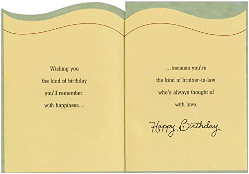 Beautiful Calm Lake & Lush Green Trees Birthday Card for Brother-in-Law - Thoughtful Greeting Card for Birthday Wishes, Anniversary & Special Occasions