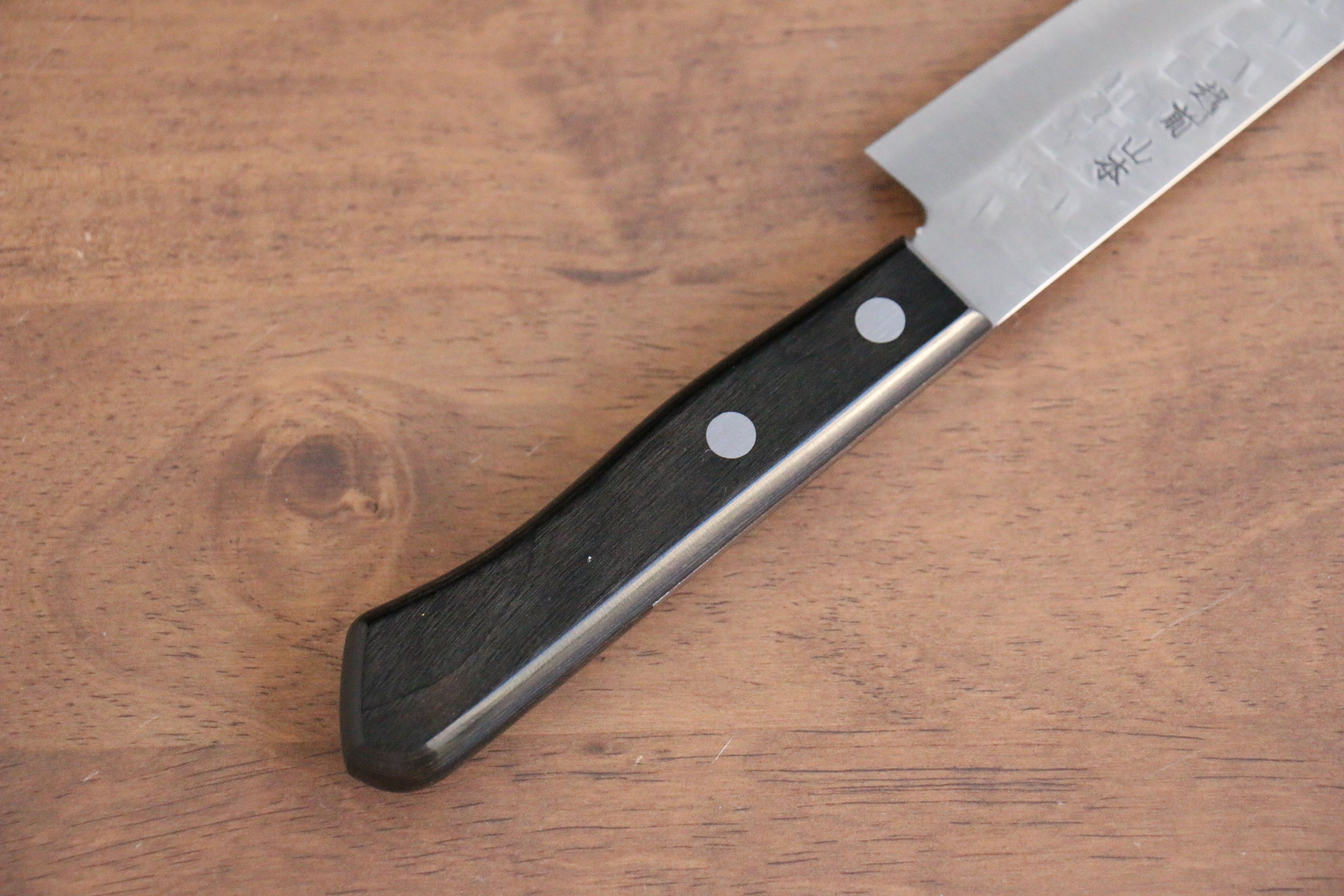 Nao Yamamoto AUS8 Hammered Petty Utility Knife 135mm - Black Pakkawood Handle Japanese Kitchen Knife for Slicing, Peeling & Precision Cutting - Perfect for Home Chefs & Professional Kitchens