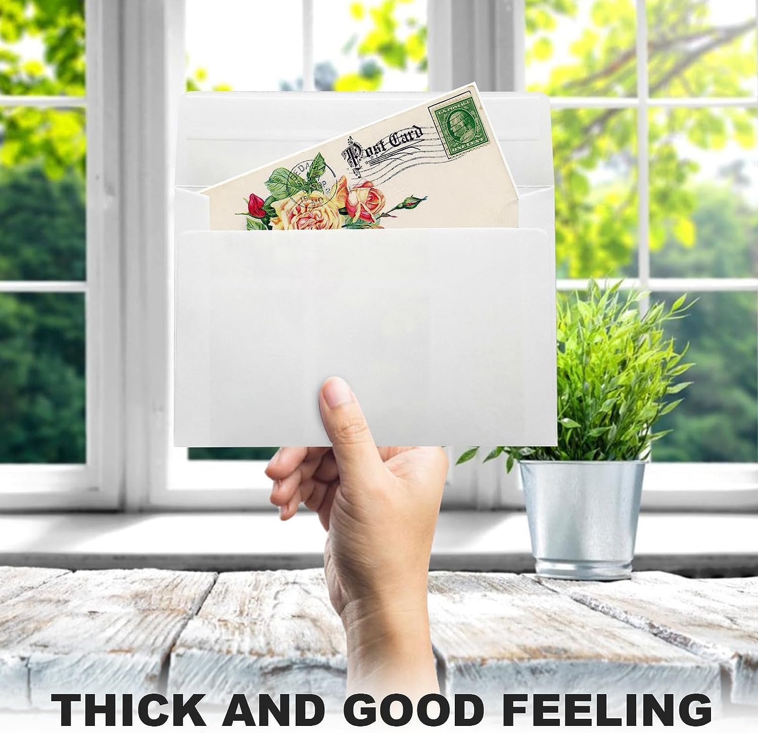 50 Pack White 4x6 Self Seal Envelopes - A4 Size Printable Invitation Envelopes for Weddings, Greeting Cards, Photos & Mailing | Perfect for DIY Invitations, Business Correspondence & Special Occasions