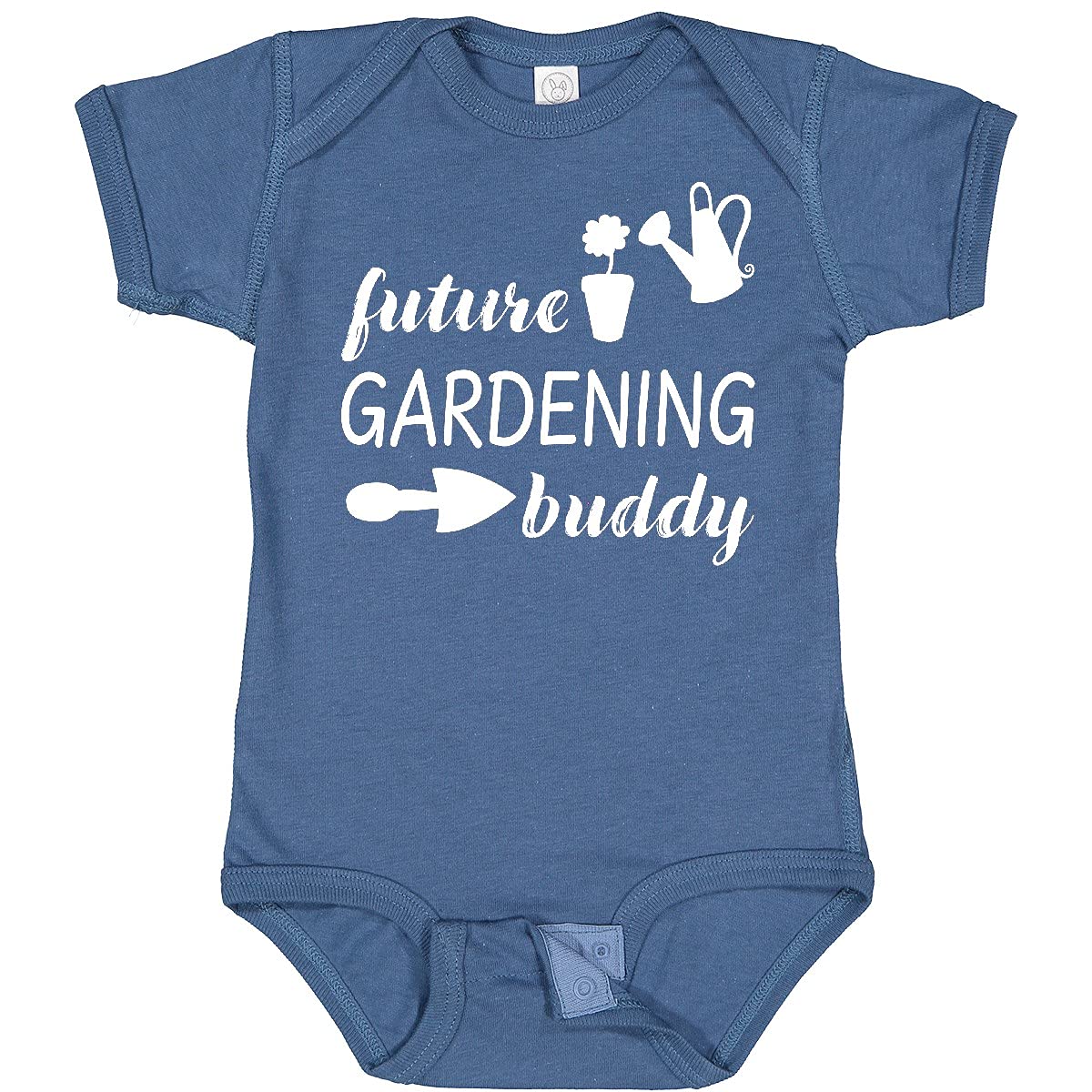 Inktastic Future Gardening Buddy Baby Bodysuit - Organic Cotton Cute Gardening Outfit for Infants & Toddlers - Perfect for Outdoor Activities, Family Gardening & Photo Shoots