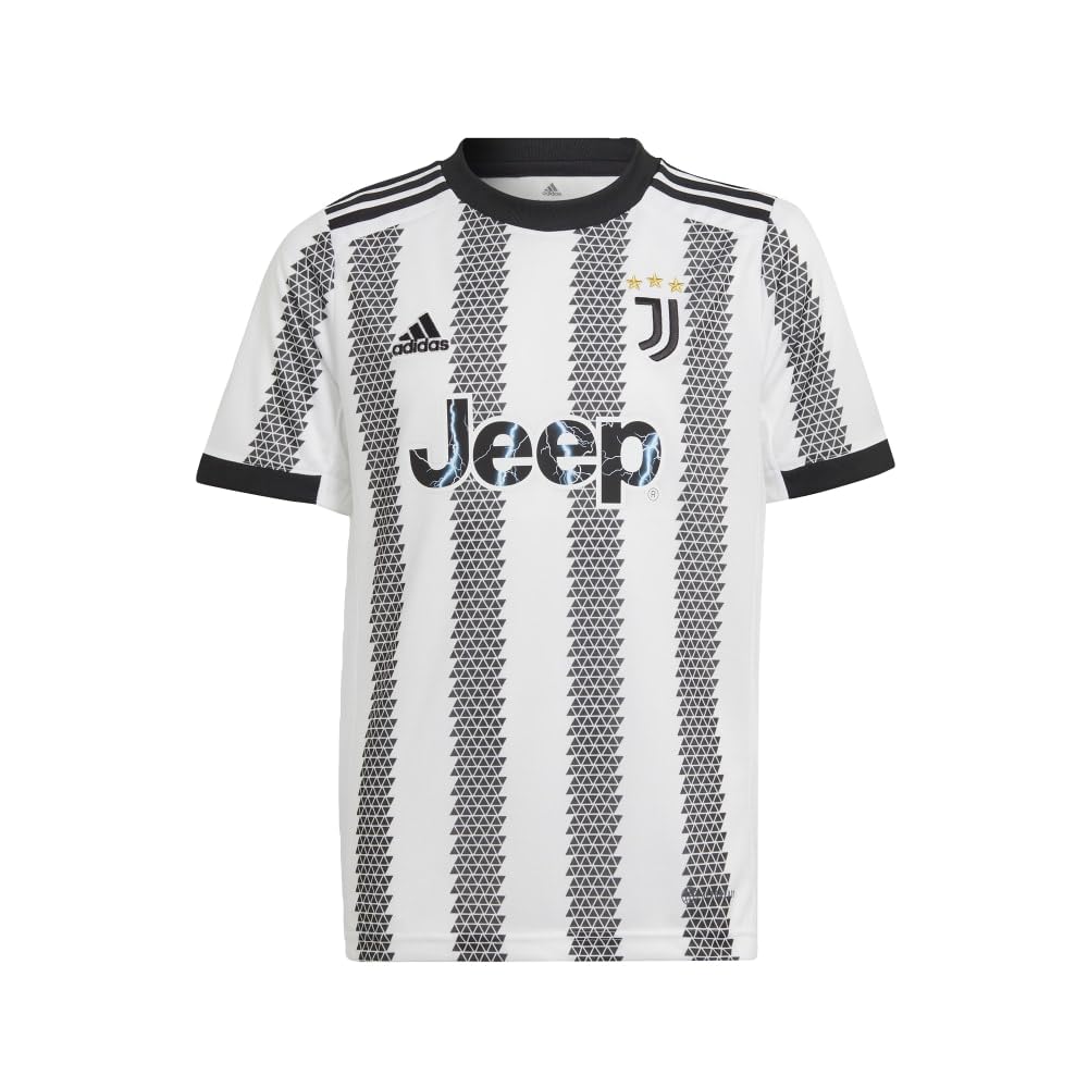 adidas Juventus 22/23 Home Jersey for Kids - Authentic Football Soccer Shirt with Official Badge - Perfect for Match Day, Training & Fan Support