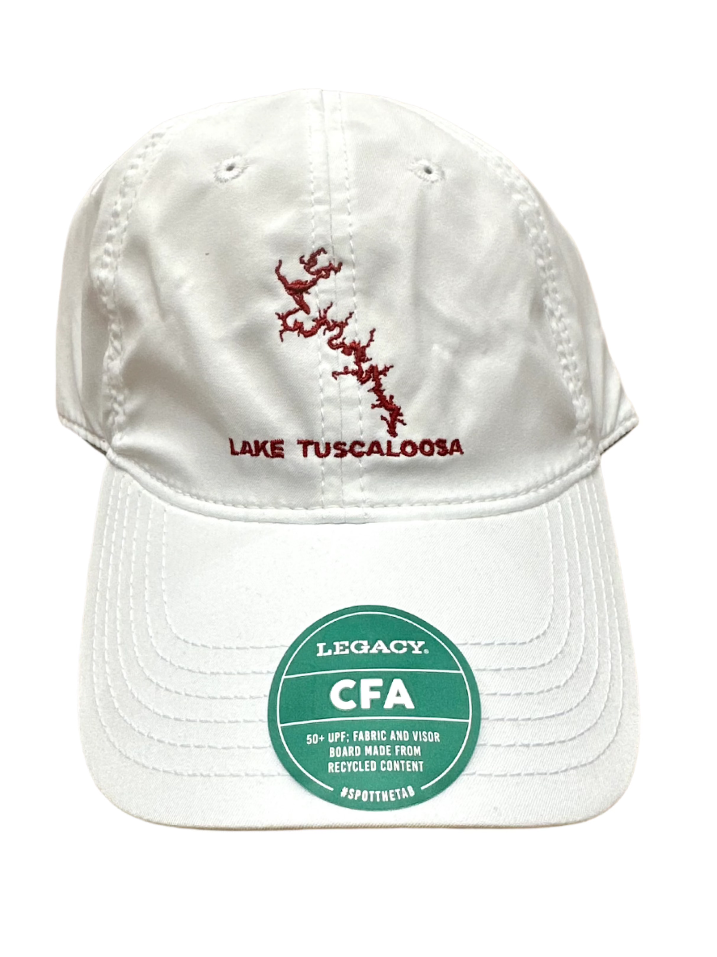 Legacy Lake Tuscaloosa Outline Hat - Stylish Embroidered Baseball Cap for Outdoor Adventures, Fishing & Casual Wear