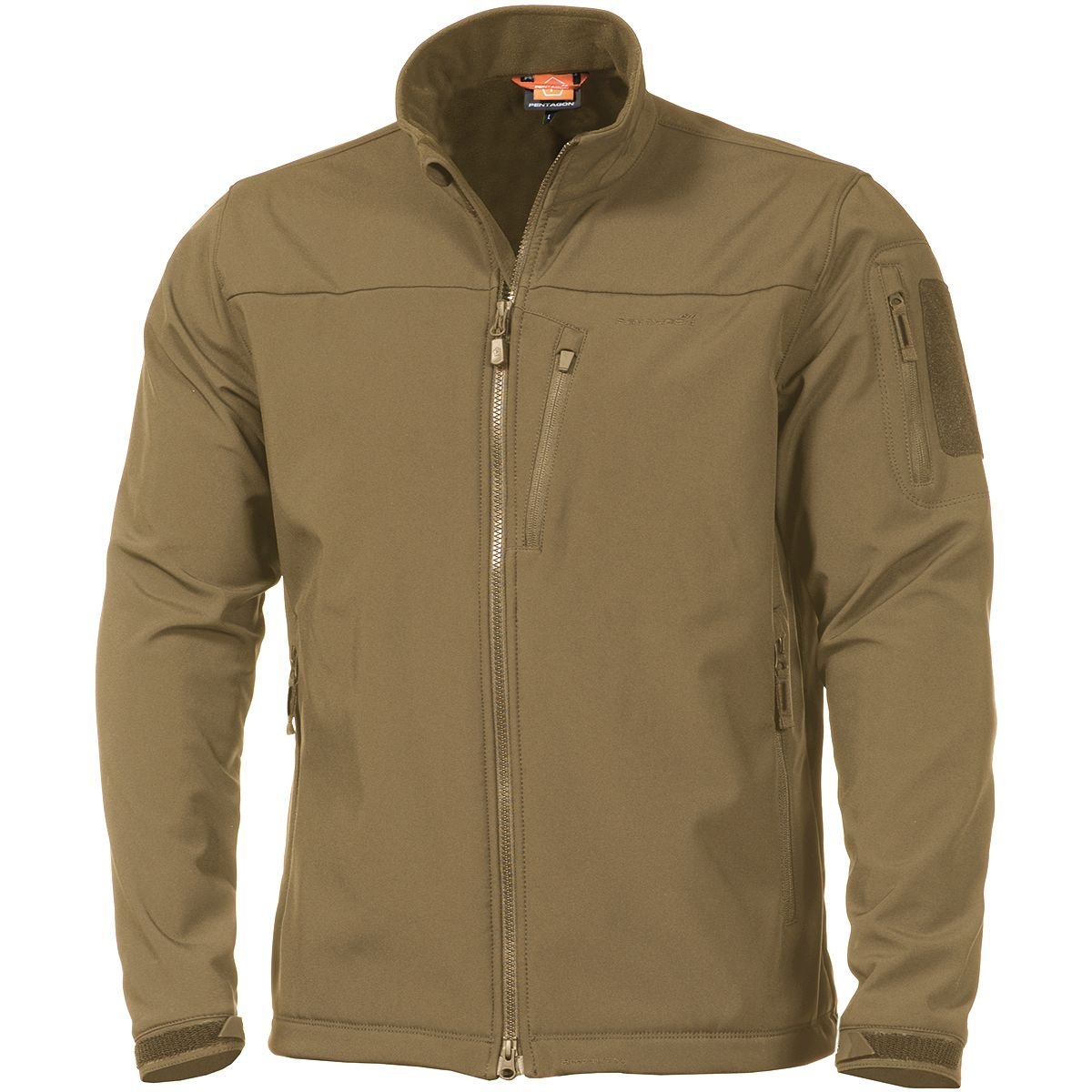 Pentagon Reiner 2.0 Men's Softshell Jacket - Waterproof Windbreaker with Fleece Lining for Outdoor Hiking, Camping & Winter Sports (Black)