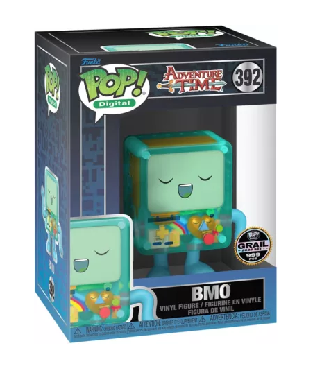 Adventure Time BMO Glow-in-the-Dark NFT Redemption Funko Pop! Vinyl Figure - Limited Edition 999 Pieces - Perfect for Collectors & Fans - Display in Bedroom, Office, or Gaming Room