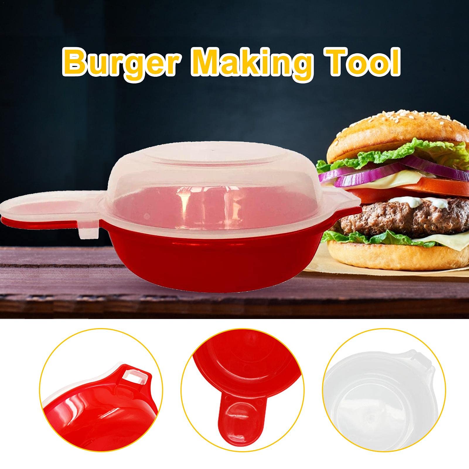 Microwave Egg Cooker - 1 Minute Fast Egg Sandwich & Omelet Maker - Easy Breakfast Tool for Cheese Egg Hamburg & Omelets - Perfect for Quick Meals, Office Lunches & Healthy Cooking