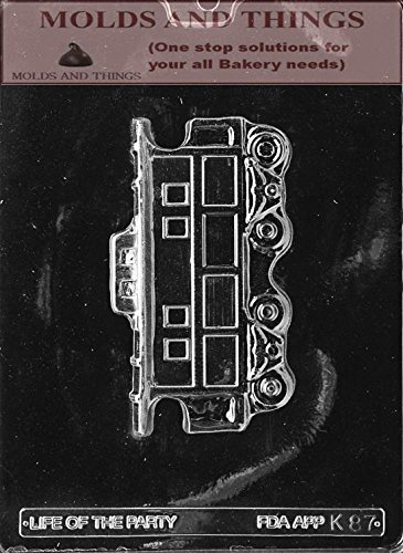 Kids Chocolate Candy Mold for Train Caboose - Includes Copyrighted Molding Instructions | Perfect for Birthday Parties, Baking Projects & DIY Chocolate Making