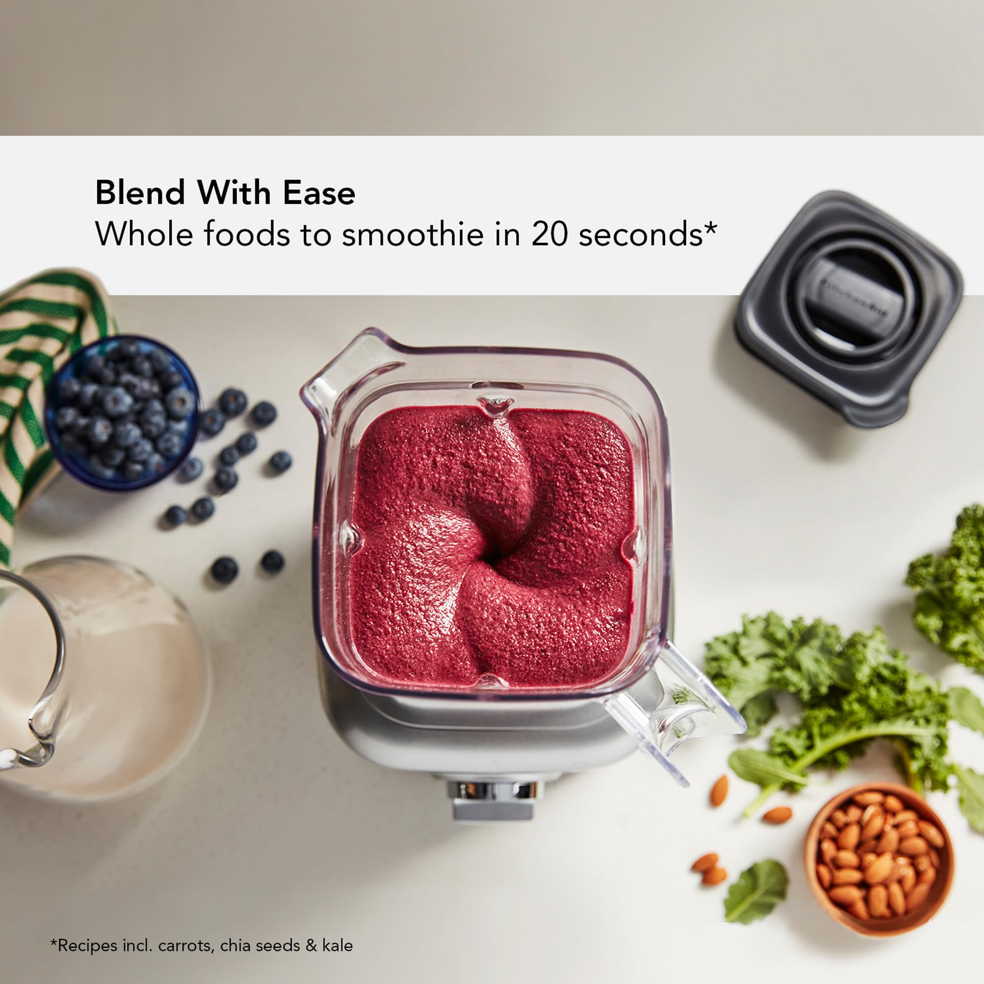 KitchenAid K400 Blender 56oz - Variable Speed with Tamper for Smoothies & Soups