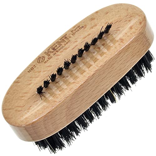 Kent NB2 Natural Bristle Nail Brush - Premium Beechwood Hand & Foot Scrubber for Clean Nails & Toenails | Gentle Exfoliation for Manicures, Pedicures & Daily Hygiene | Made in England