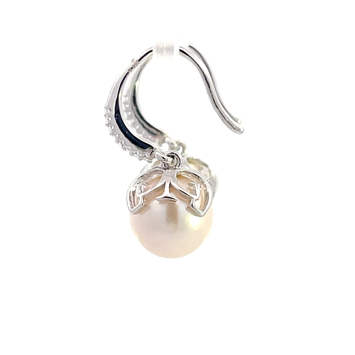 Georgini Sterling Silver Oceans Hook Earrings for Women – Elegant Dangle Fishhook Earrings for Everyday Wear, Parties & Gifts