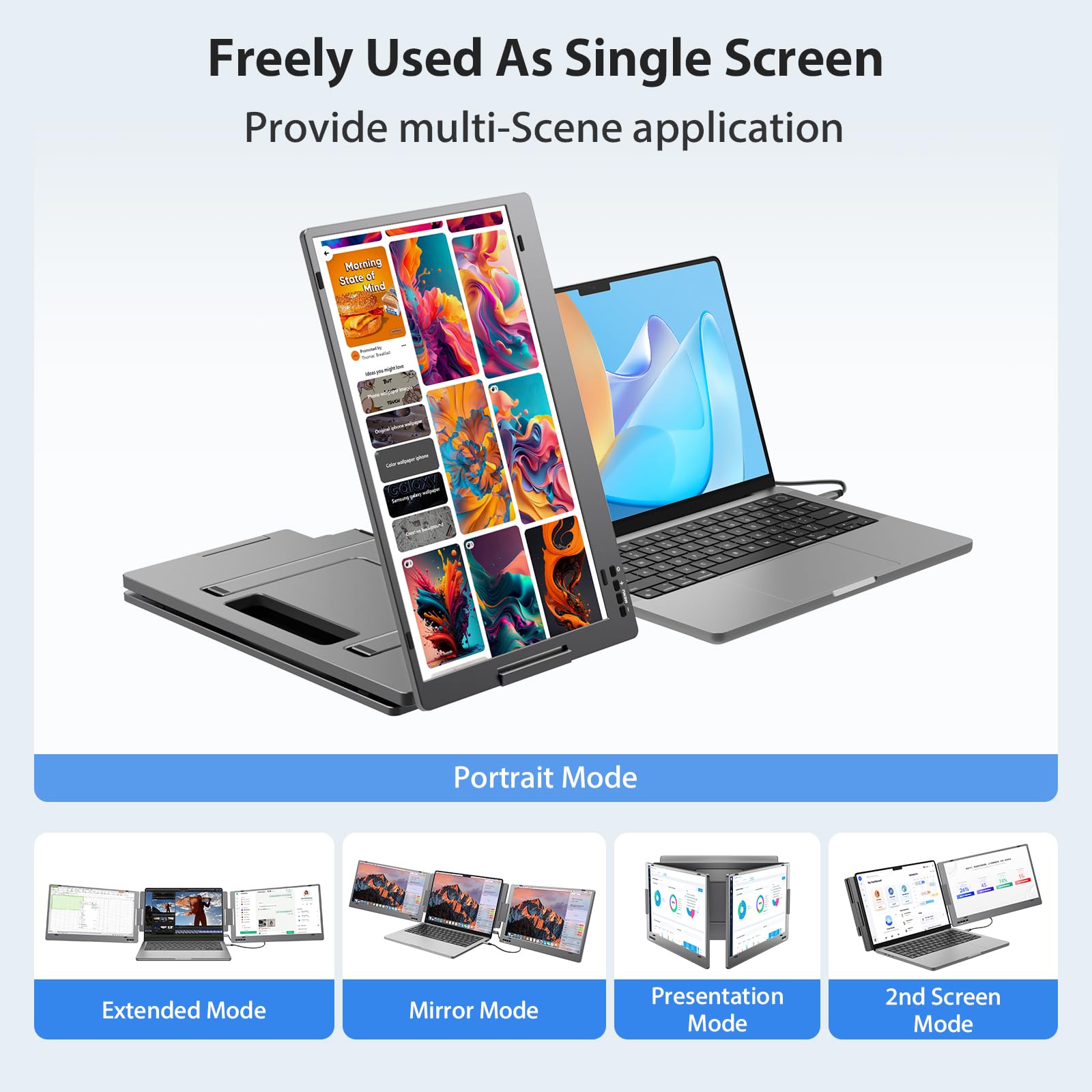 KYY Triple Laptop Screen Extender - 14