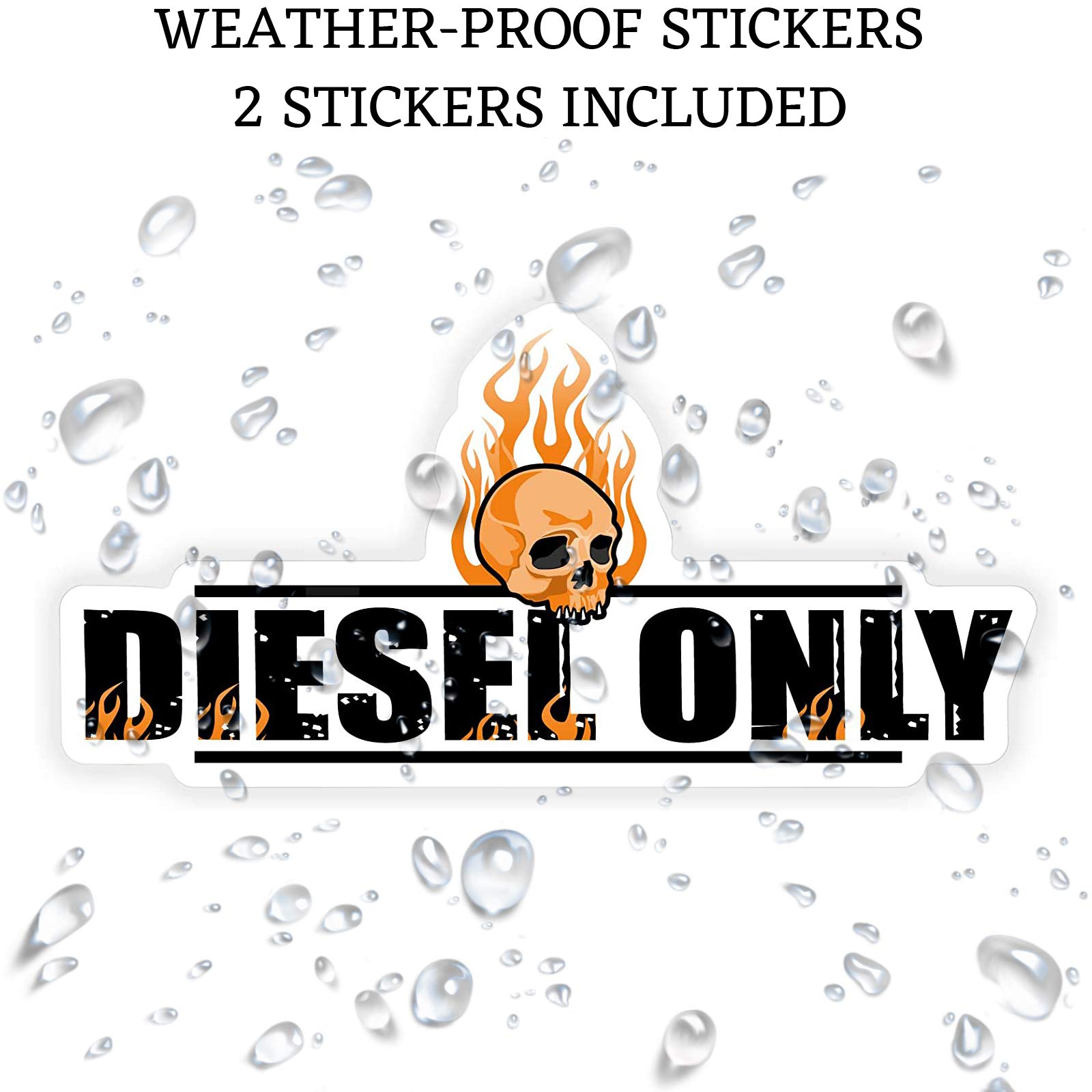 Diesel Only Fuel Gas Tank Sticker Decal - High-Quality Vinyl Decal for Trucks, Cars & Equipment - Perfect for Diesel Fuel Identification & Warning Labels