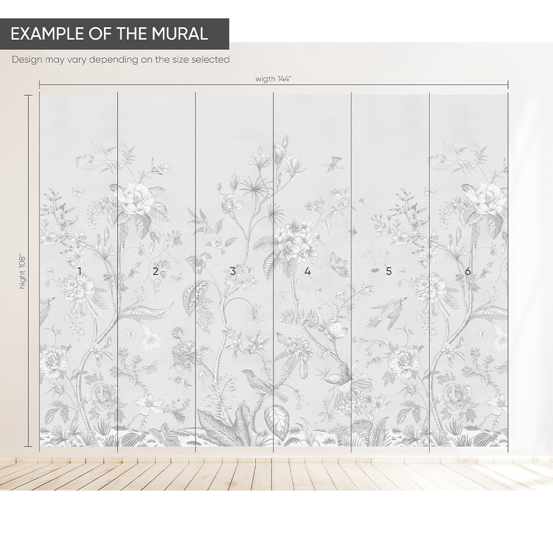 Vintage Gray Grasscloth Wall Mural - Peel and Stick Wallpaper for Home Decor, CG005 | Perfect for Living Room, Bedroom, Office & Nursery