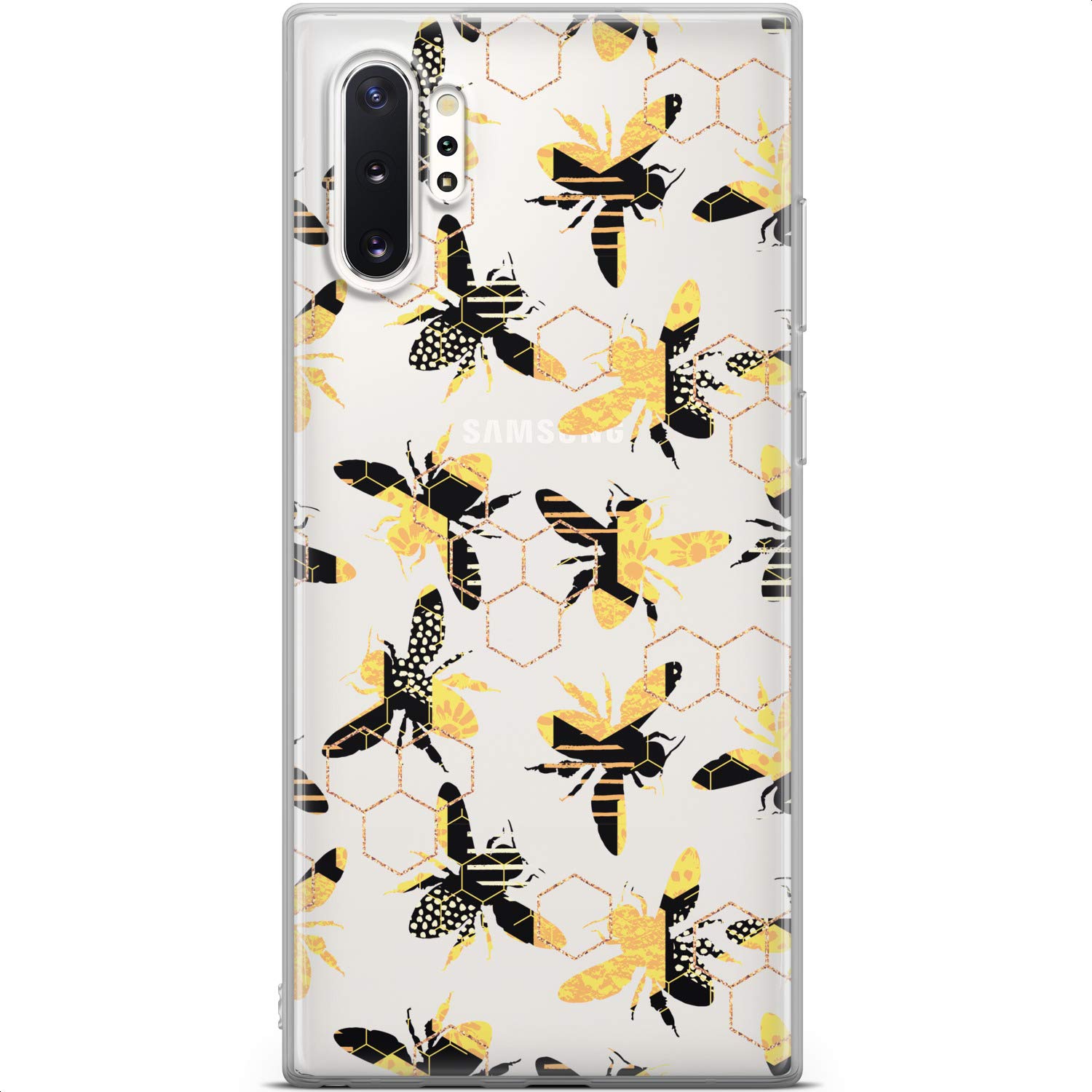 Samsung Galaxy S24 S23 Ultra S22 5G Plus S21 FE S20 S10 Phone Case - Slim TPU Silicone Protective Cover with Abstract Honeycomb Geometric Design | Lightweight Flexible Clear Case for Everyday Protection & Style