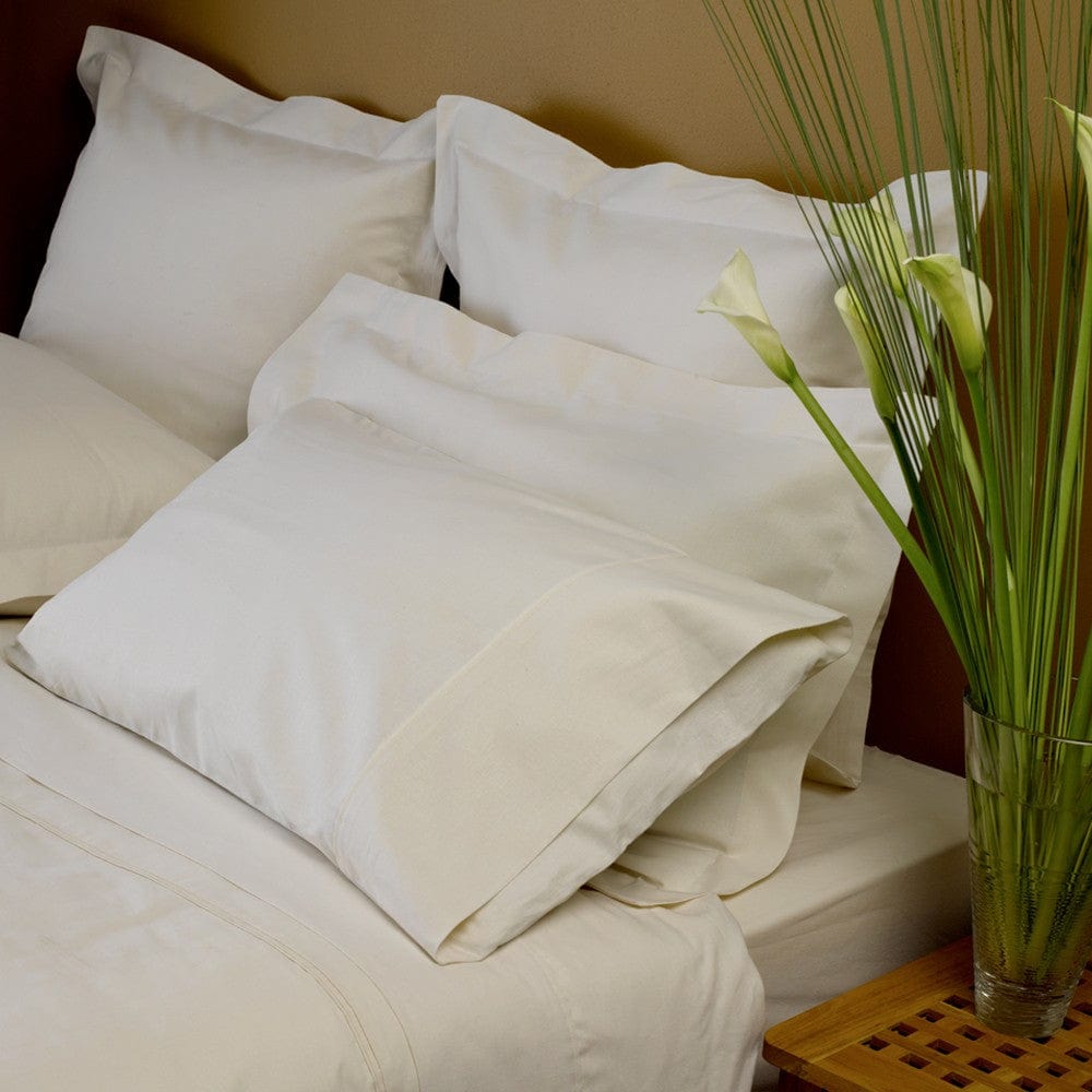 Organic Hemp Cotton Fitted Sheet - Double Size, Breathable & Hypoallergenic for a Comfortable Night's Sleep - Perfect for Eco-Conscious Bedrooms & Sustainable Home Decor