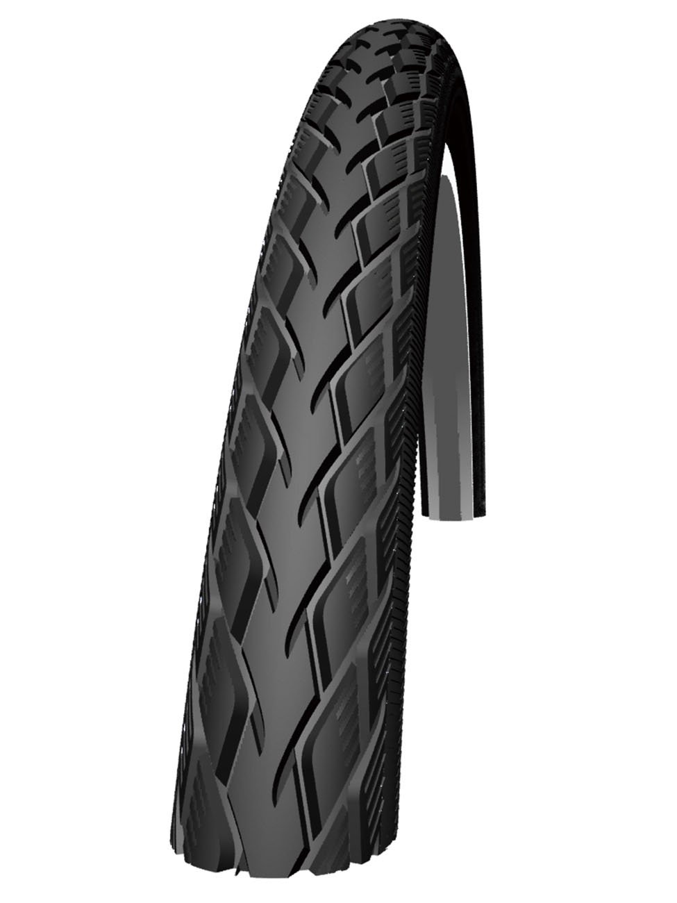 Schwalbe Marathon Wired Bike Tire with Greenguard Reflex - Puncture Resistant, Durable Road & Commuter Bicycle Tire for Urban Cycling, Touring & Daily Rides