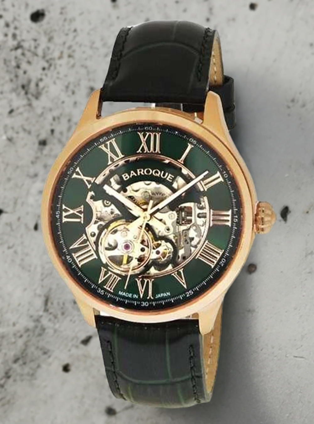 BAROQUE WATCH BA2006RG 19GR - Japanese Made Luxury Watch for Women, Elegant Gold-Tone Dress Watch for Formal Occasions & Special Events