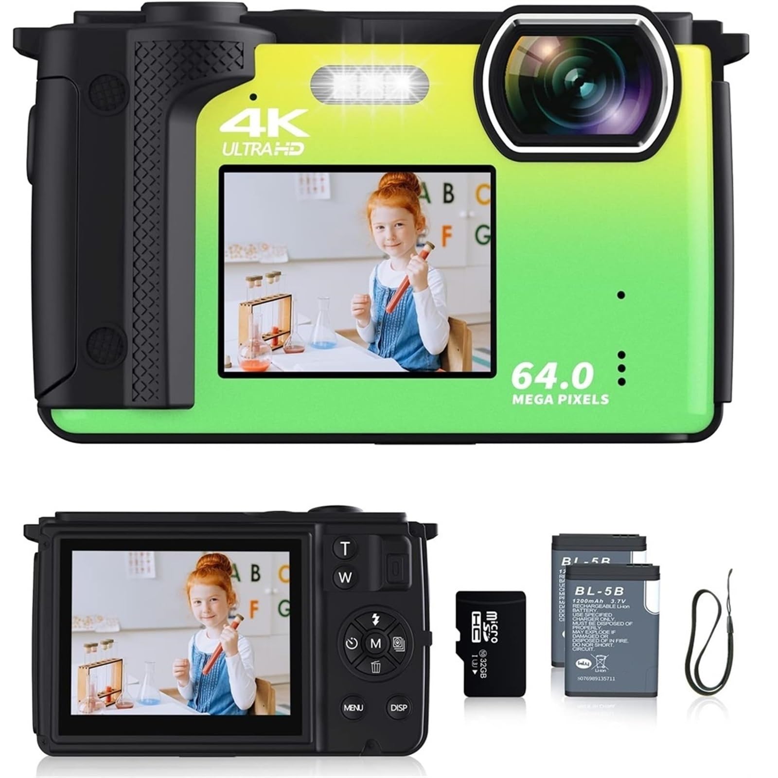 MZZYG 64MP Dual Screen 4K WiFi Video Camera - 2