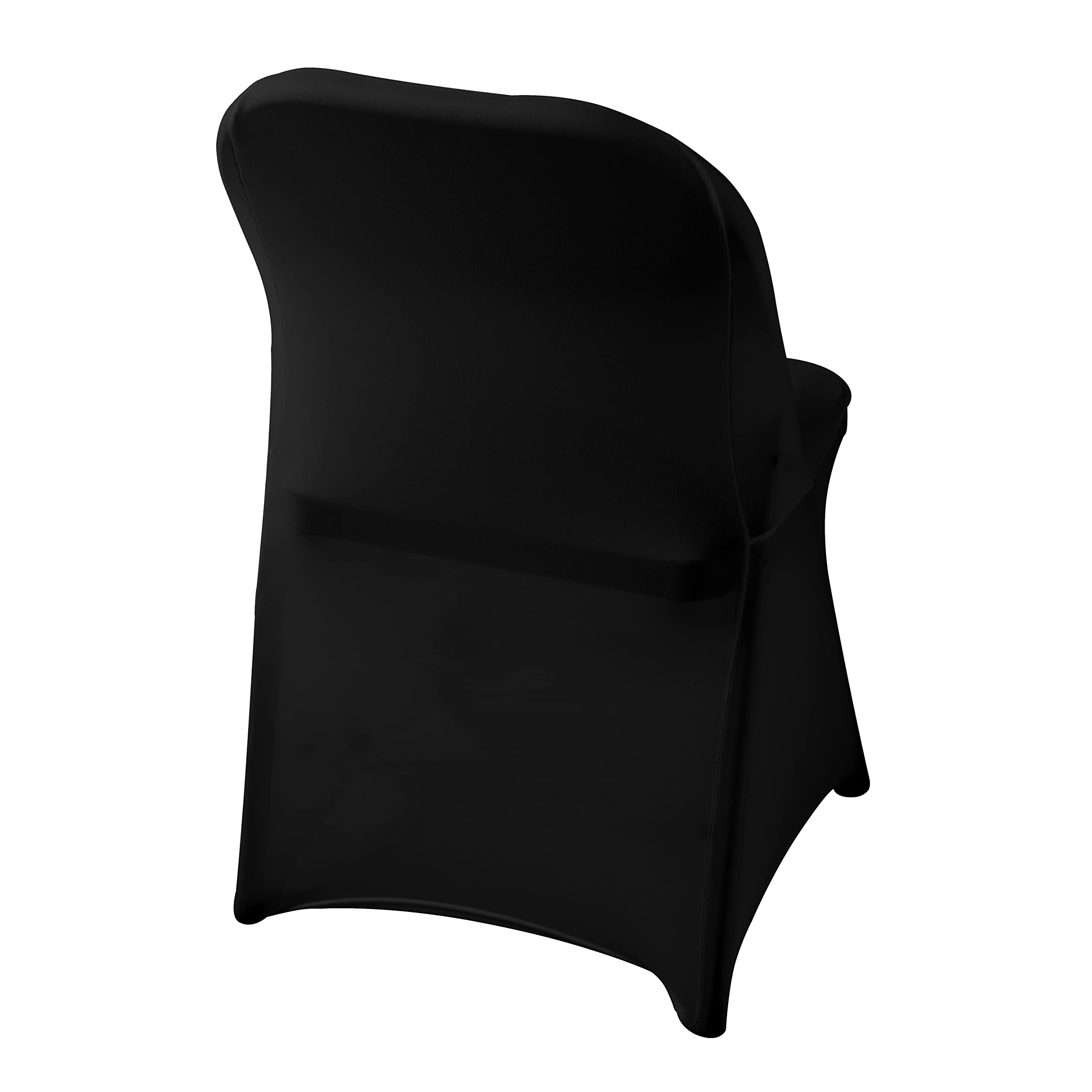 100PCS Stretch Spandex Chair Covers - Washable Removable Elastic Dining Chair Protectors for Living Room, Folding Chairs - Perfect for Parties, Banquets, Weddings & Hotels (Black) - Home Decor & Event Seating Solution