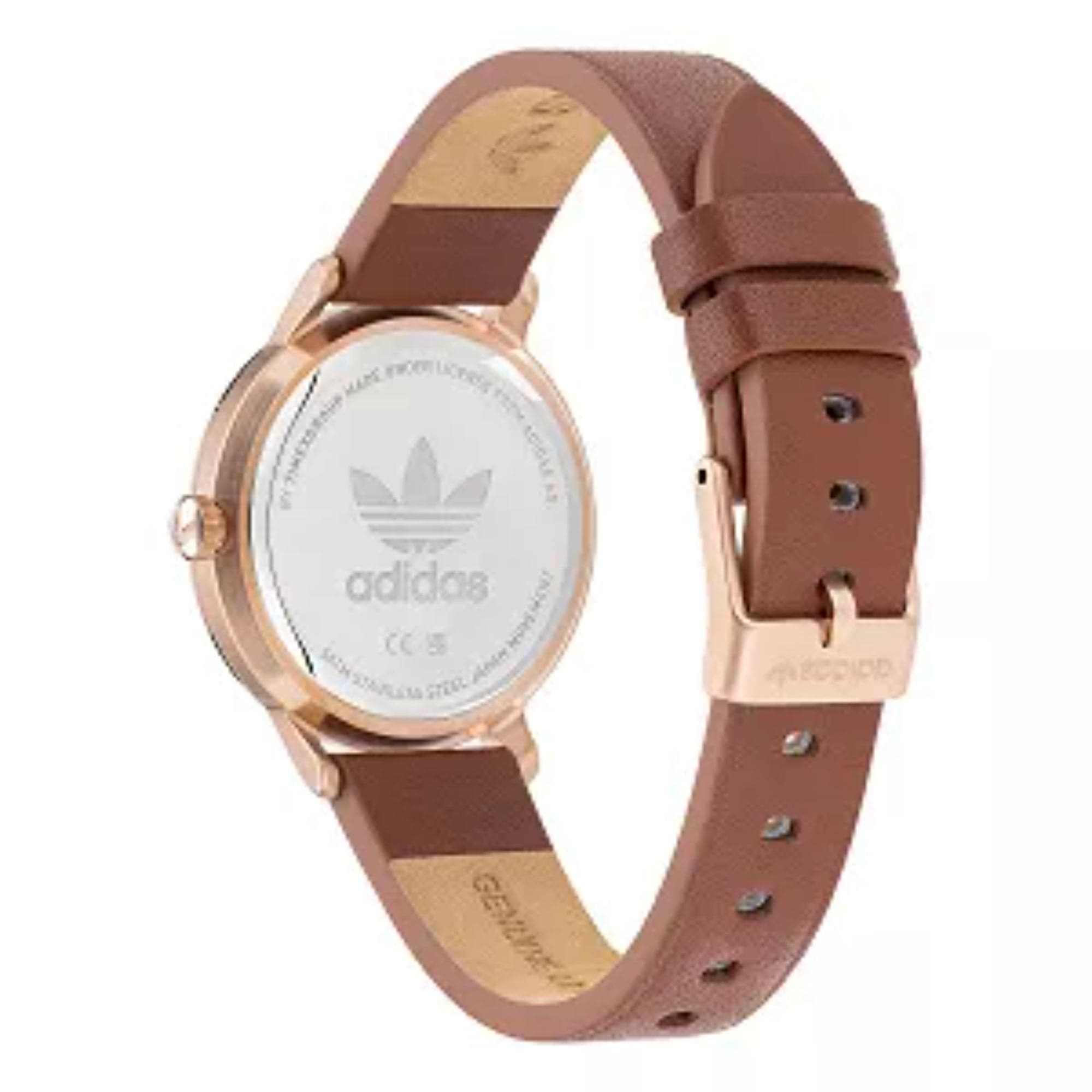 Adidas Originals Women's Brown Leather Strap Watch AOSY22575 - Stylish Casual & Office Wear Accessory