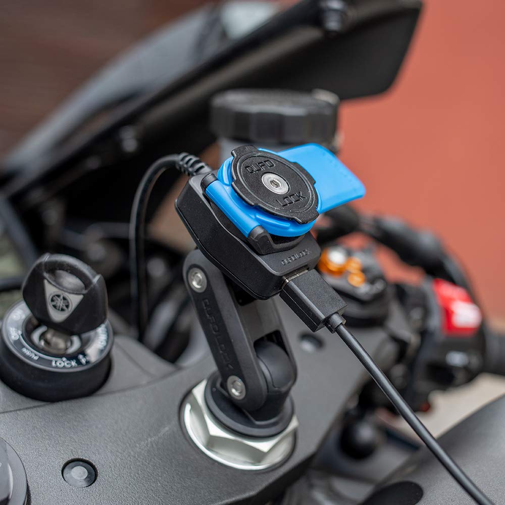 Quad Lock Motorcycle USB Charger - Waterproof & Fast Charging for Phones & GPS - Perfect for Adventure Riding & Commuting