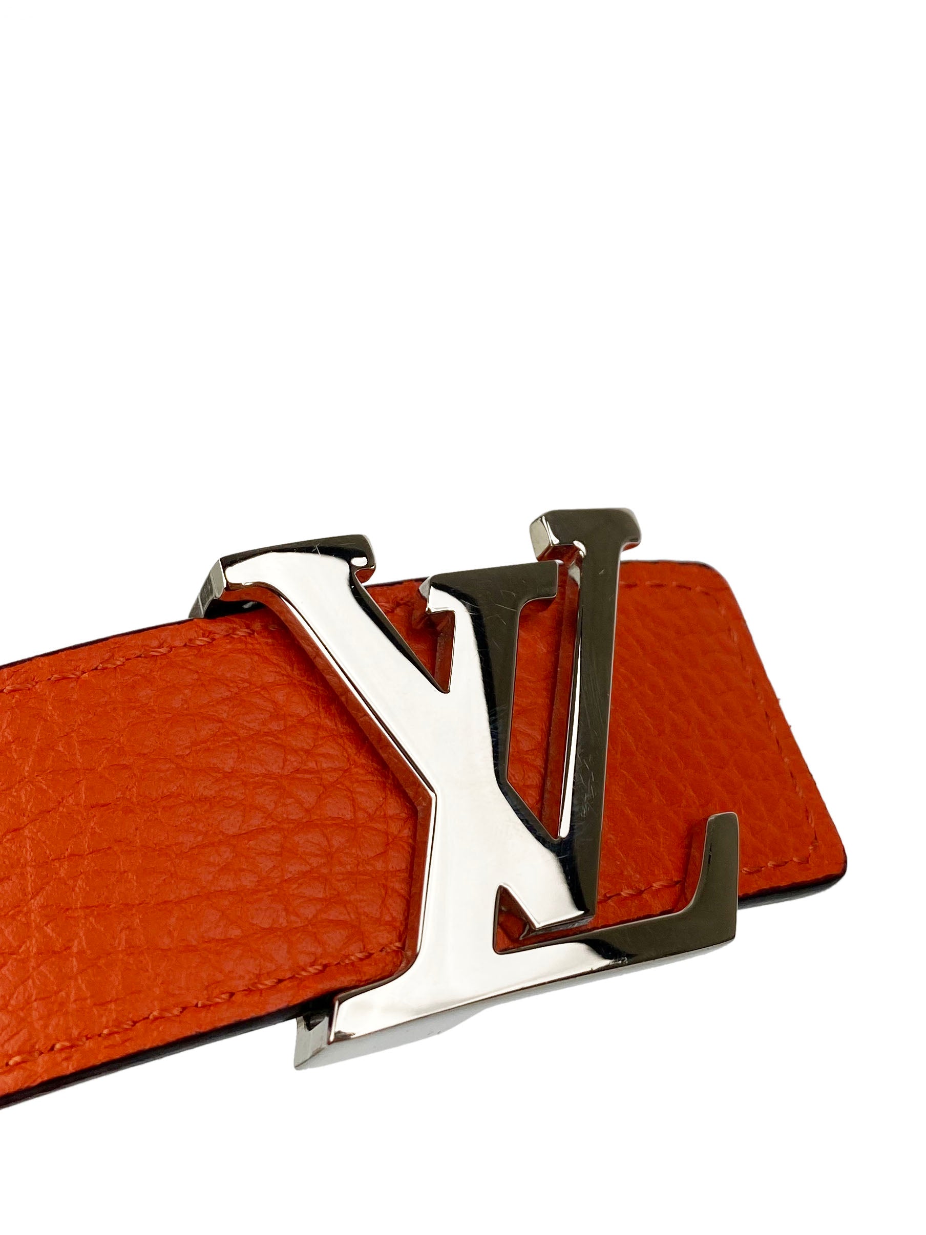 Louis Vuitton Reversible Belt in Orange & Brown - Size 90 | Genuine Leather Luxury Belt for Men | Perfect for Business, Casual & Formal Occasions