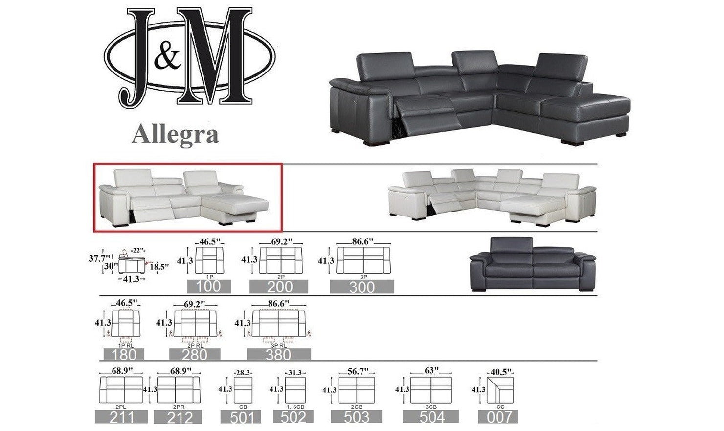 Gio Italia Allegra L-Shaped Leather Recliner Sectional Sofa - Modern Genuine Leather Reclining Couch for Living Room, Home Theater & Family Gatherings