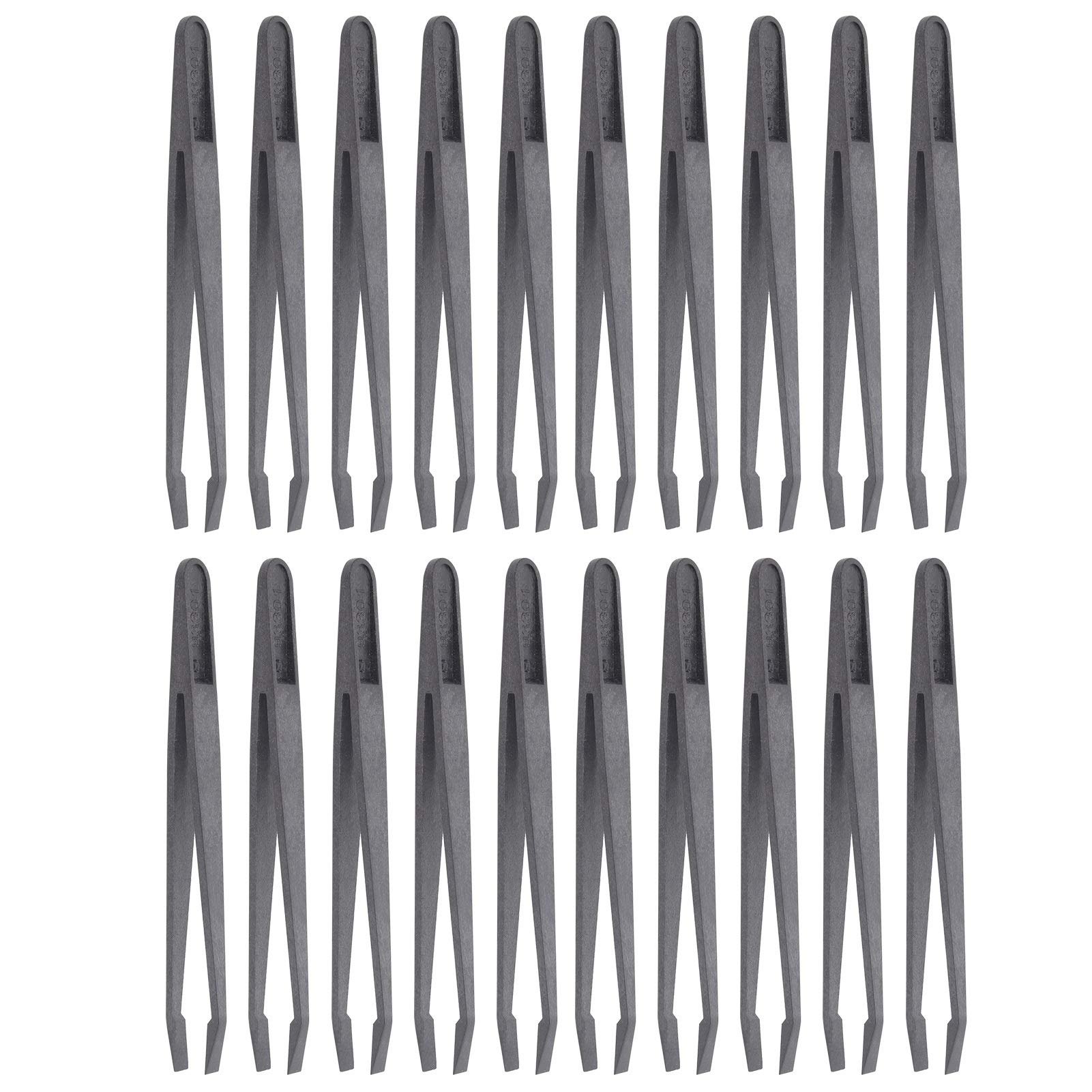 20-Piece Industrial Anti-Static Tweezers Set - PPS & Carbon Fiber Electronics Repair Tools for Semiconductors, Watches & Phones - Precision Circuit Board & Component Maintenance Kit for Labs & DIY Projects