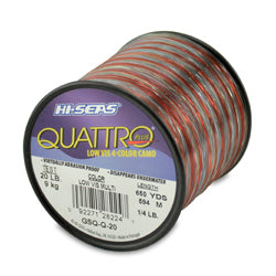 Hi Seas Quattro Monofilament Fishing Line - Premium Strength & Durability for Saltwater & Freshwater Fishing - Perfect for Deep Sea, Surf Casting & Bass Fishing