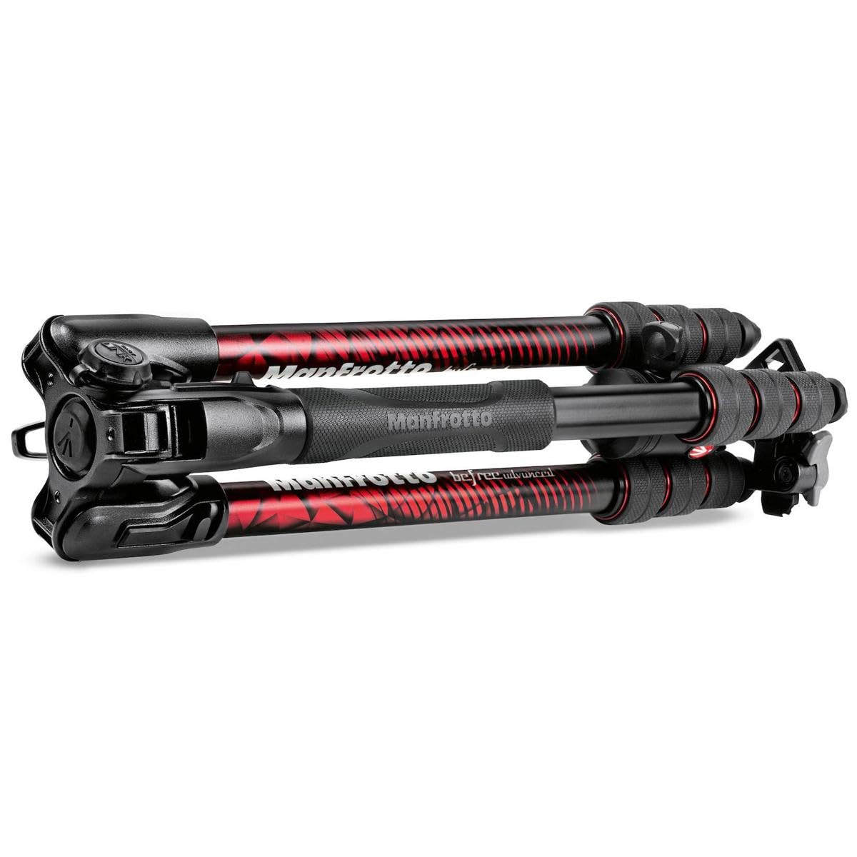 Manfrotto Befree Advanced Twist 4-Section Aluminum Travel Tripod with Ball Head - Lightweight Compact Camera Stand for DSLR & Mirrorless - Perfect for Travel, Hiking & Outdoor Photography (Red)