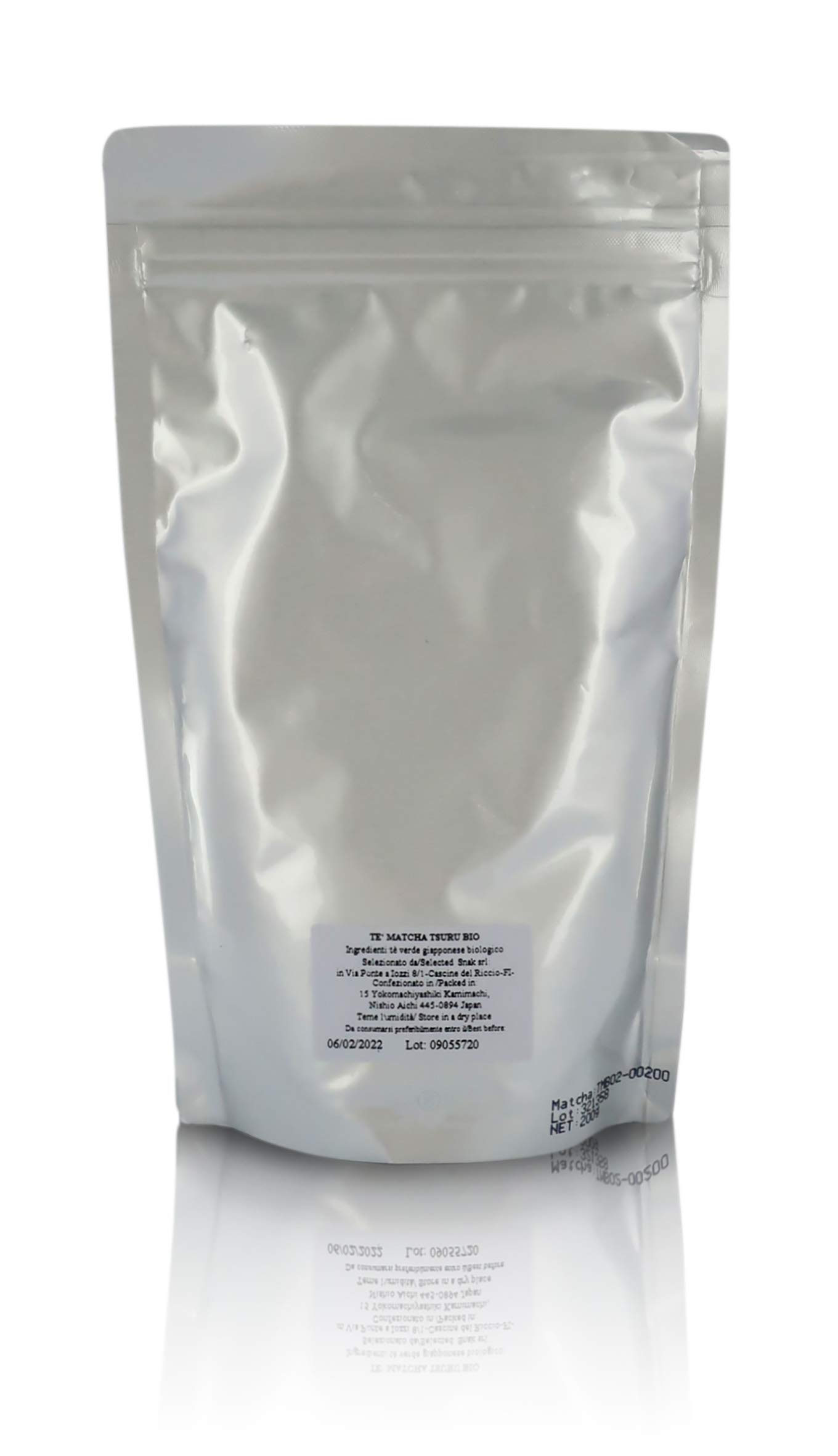 Premium Japanese Matcha Green Tea Powder - Ceremonial Grade, 200g/7.05oz Pouch - Authentic Uji Matcha for Tea Ceremonies, Lattes & Baking | La Via del Te Matcha Tsuru