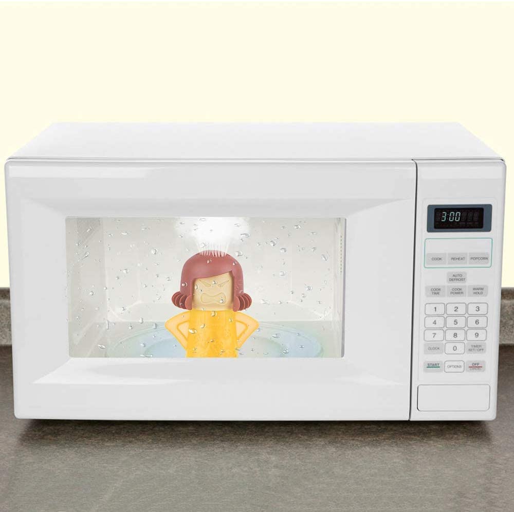 Angry Mama Microwave Cleaner - Fast & Easy Steam Cleaner for Microwave Ovens | Removes Grease & Disinfects with Vinegar | Perfect for Kitchen Cleaning & Sanitizing | Ideal for Busy Homes & Quick Microwave Maintenance