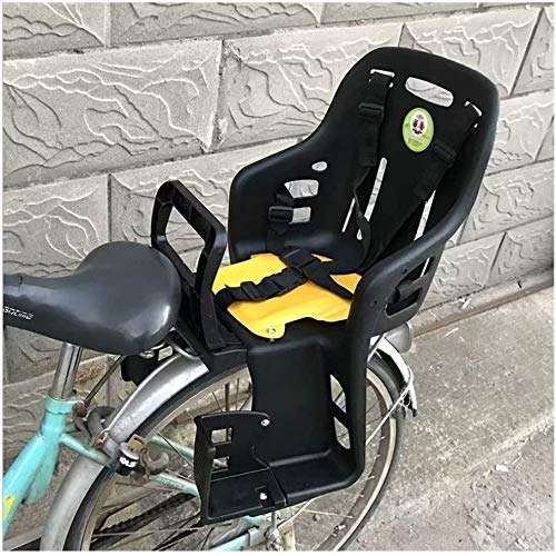 **GYR Adjustable Kids Bike Seat - Toddler & Child Bicycle Carrier for Adult Bikes - MTB & Road Bike Back Seat - Safe & Comfortable for Ages 1-5 - Perfect for Family Rides & Commuting (Black)**