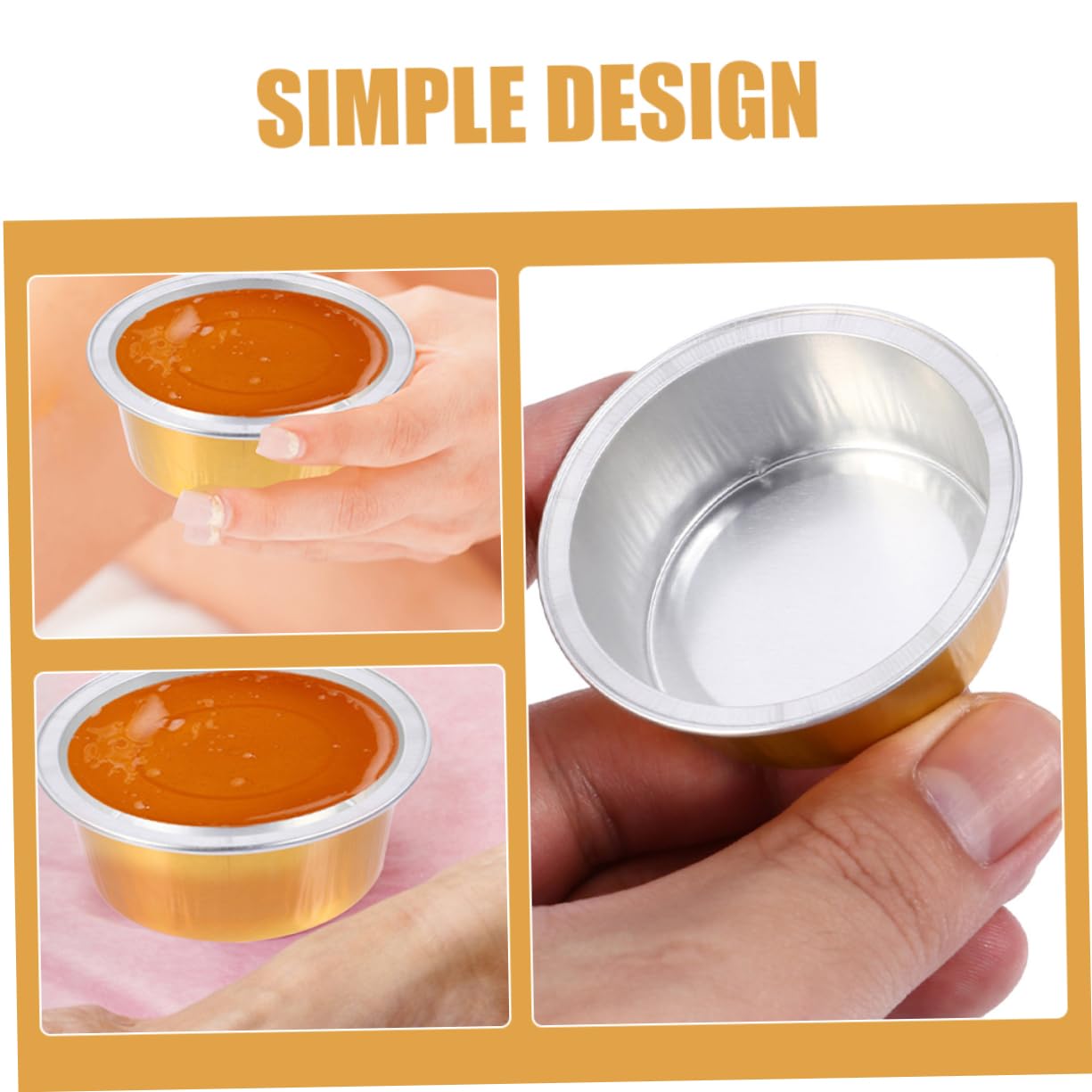 IPetBoom 8-Piece Hair Removal Wax Kit with Small Bowl Heater, Wax Warmer, Melts & Aluminum Foil - Golden Waxing Supplies for Smooth Skin at Home/Salon | DIY Bikini, Face & Body Hair Removal