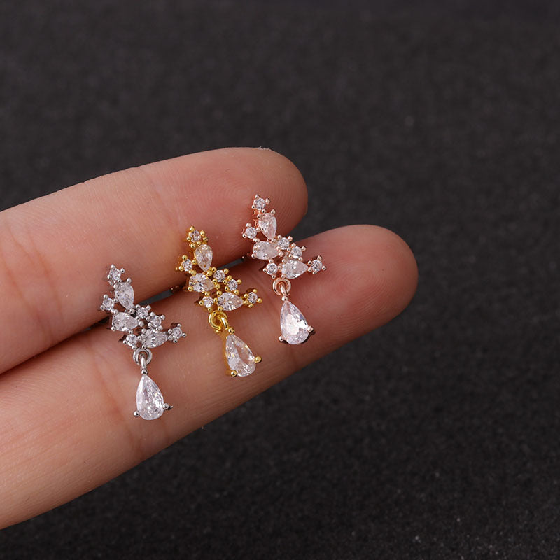 20G Cartilage Stud Earrings for Women - Minimalist Dainty Gold Earrings for Daily Wear | Perfect for Work, Date Night & Casual Outfits