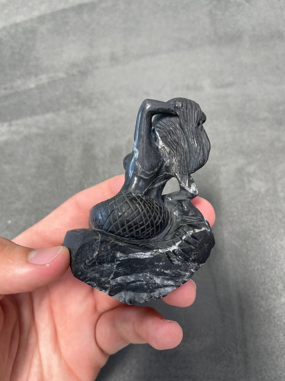 Colombian Emerald Mermaid Rough Crystal Sculpture - Handcrafted Natural Gemstone Art for Home Decor, Healing & Meditation | Perfect for Spiritual Gifts, Yoga Spaces & Crystal Collections